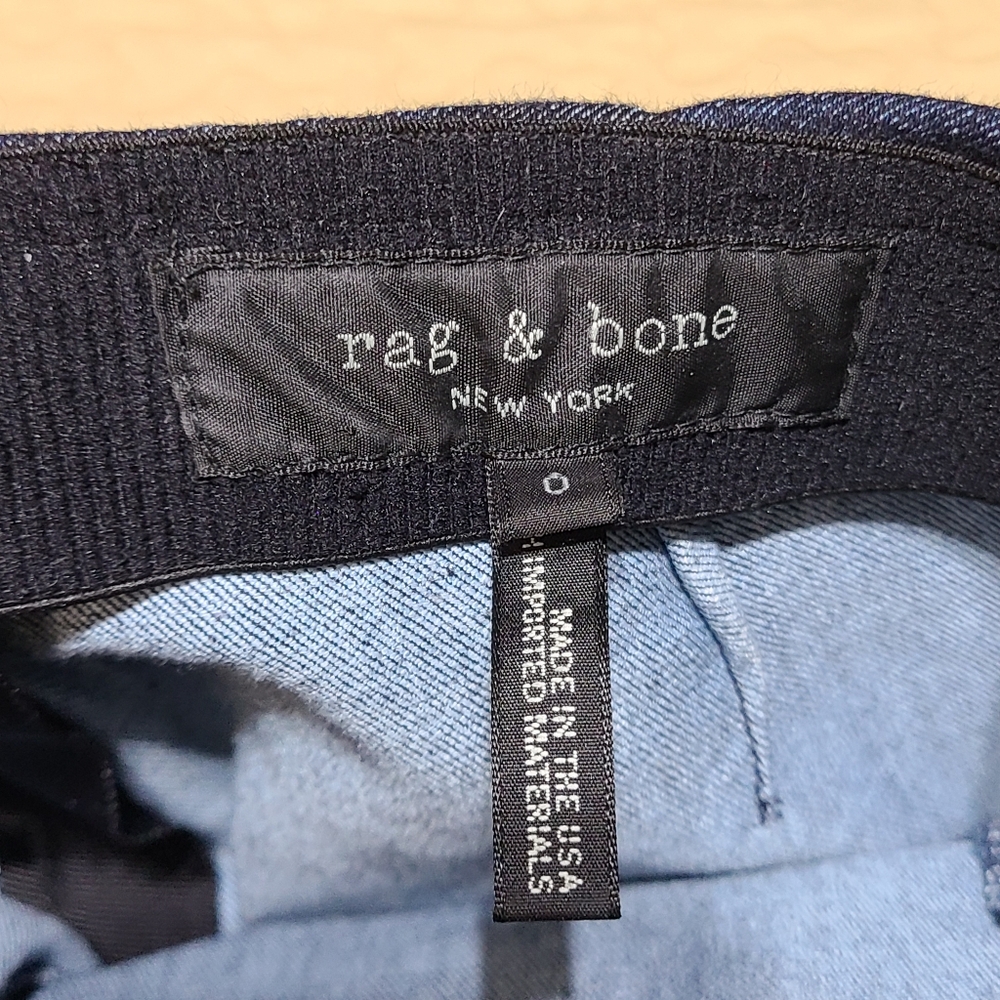 Rag & Bone Simone cropped high rise denim jeans size 0 - Picture 5 of 9